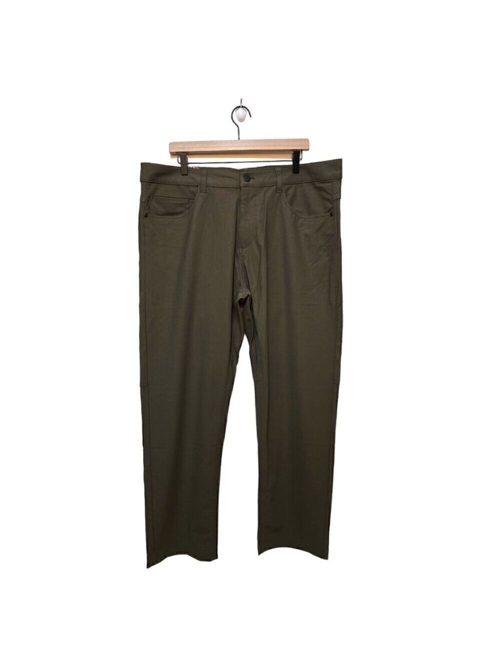 ZeroXposur NWT Dk Olive Green Stretch Commuter 5 Pocket Pants Sz 38 x 30